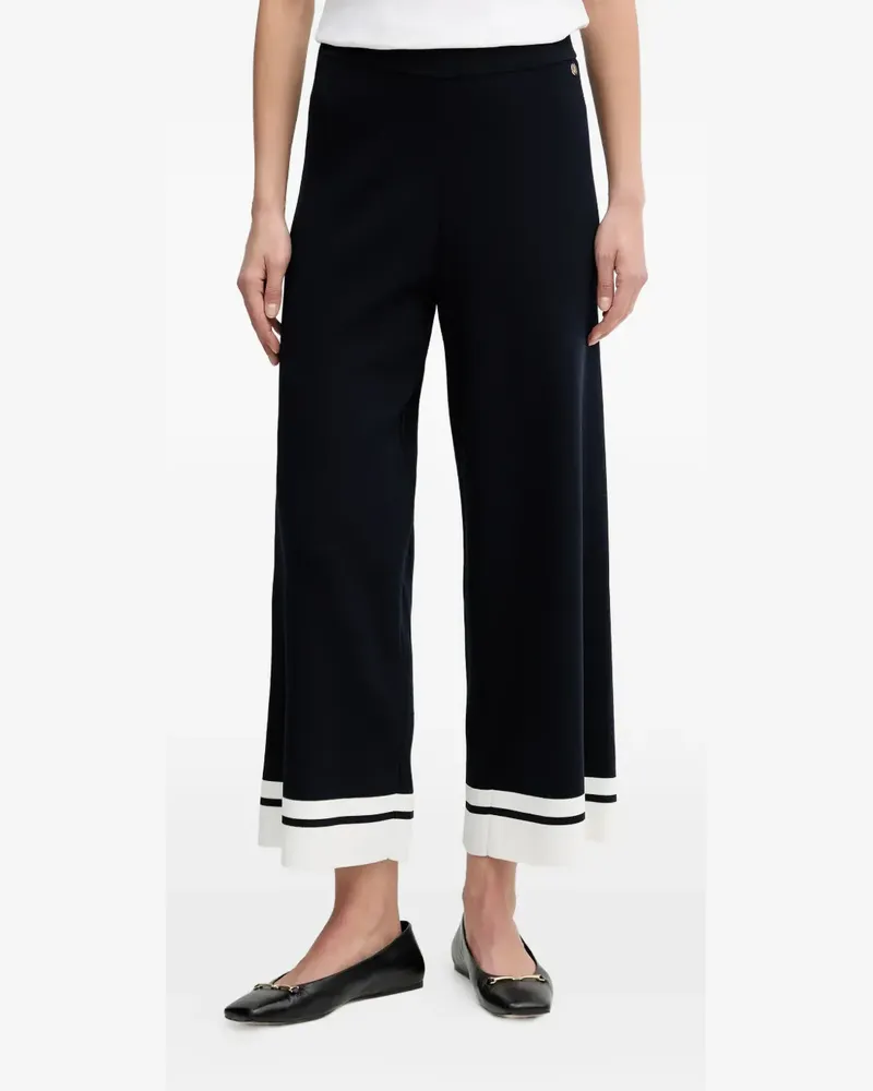 Joseph Ribkoff Gestreifte Cropped-Hose - Blau Blau