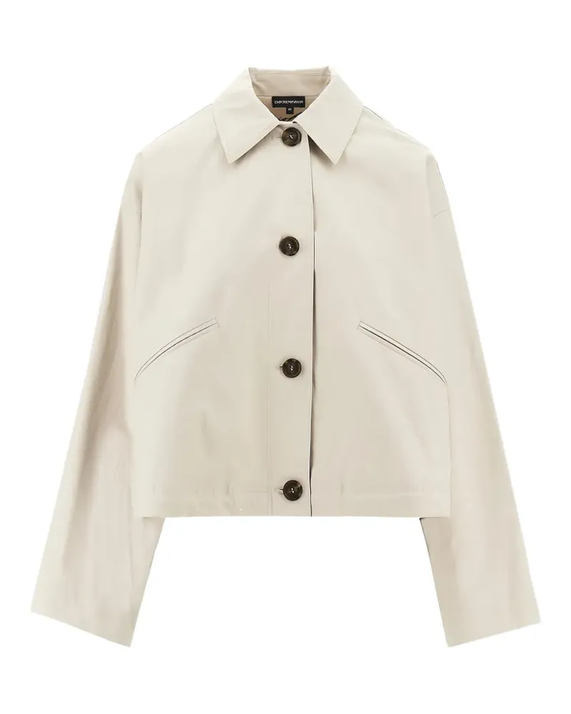 Emporio Armani buttoned crop jacket - Nude Nude