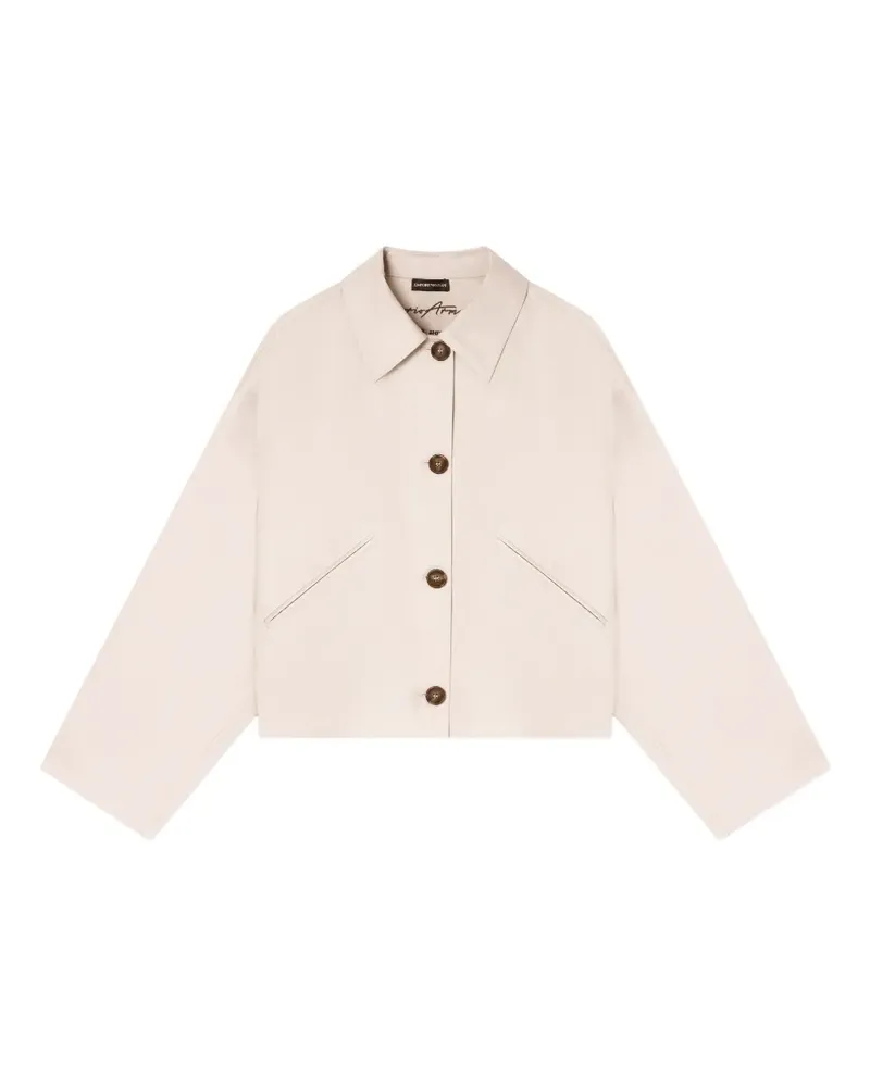 Emporio Armani Cropped-Jacke mit Knöpfen - Nude Nude