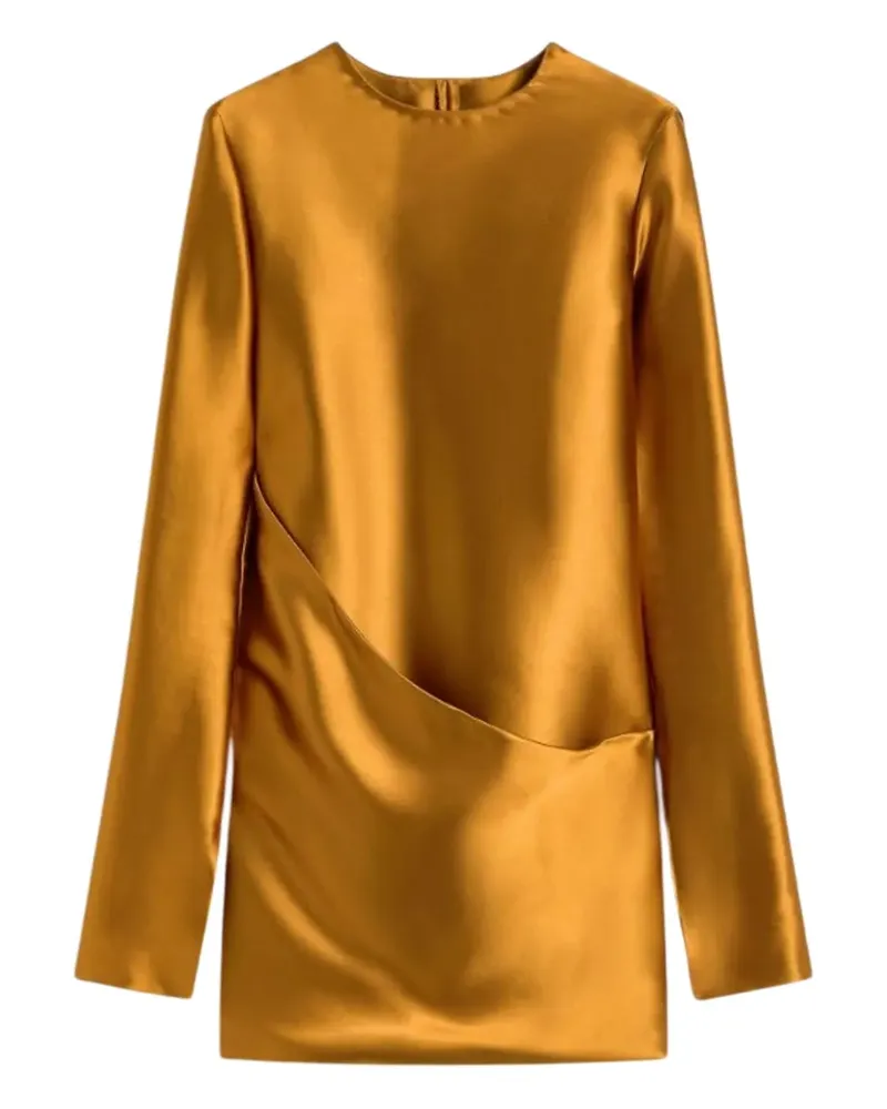 SPORTMAX Minikleid mit asymmetrischem Einsatz - Gelb Gelb