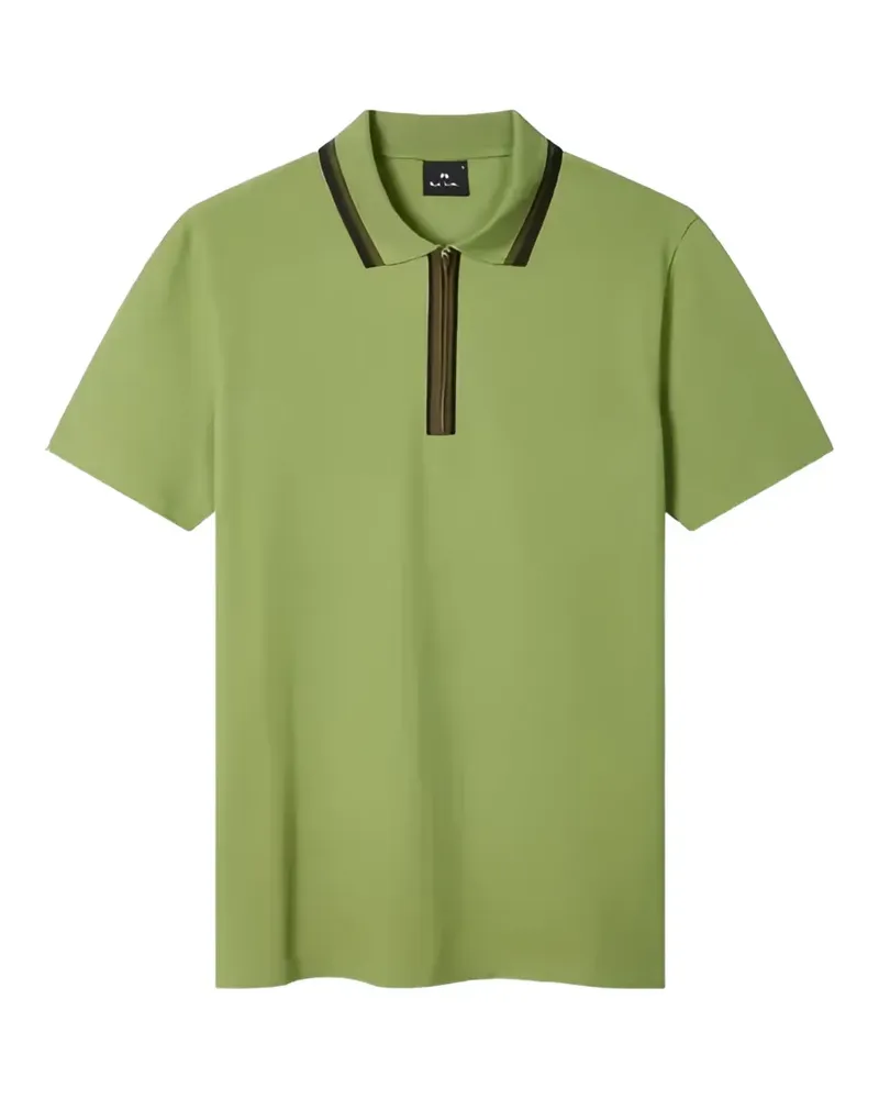 Paul Smith Poloshirt mit Reißverschluss - Grün Grün