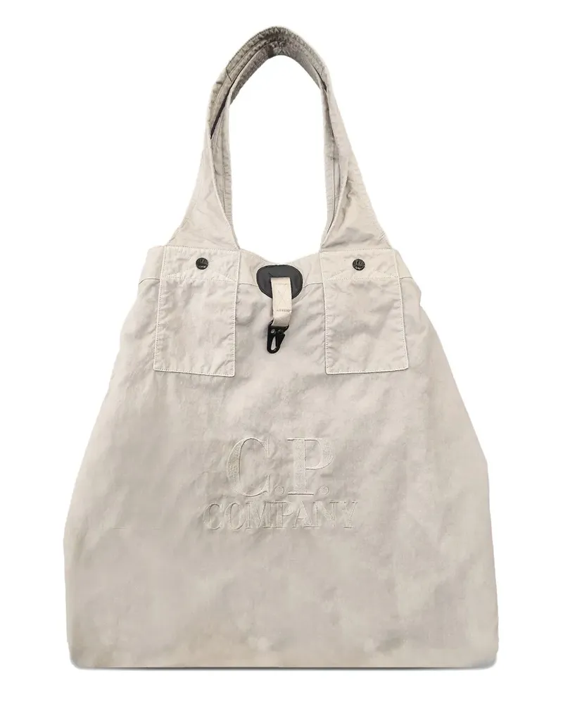 C.P. Company Twill Left Hand Schultertasche mit Logo - Nude Nude