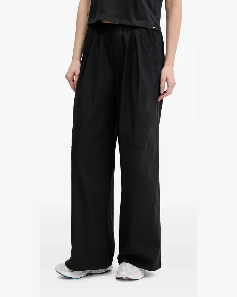 Under Armour Wide-Leg-Hose mit Bundfalten - Schwarz Schwarz
