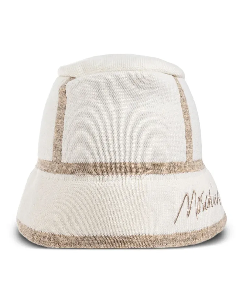 Moschino Fischerhut mit Einsätzen - Weiß Weiß