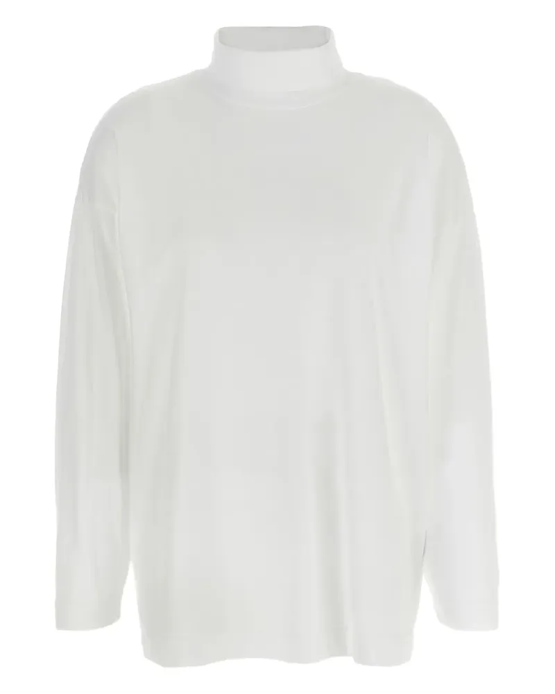 Haikure Ivy Langarmshirt mit Stehkragen - Weiß Weiß