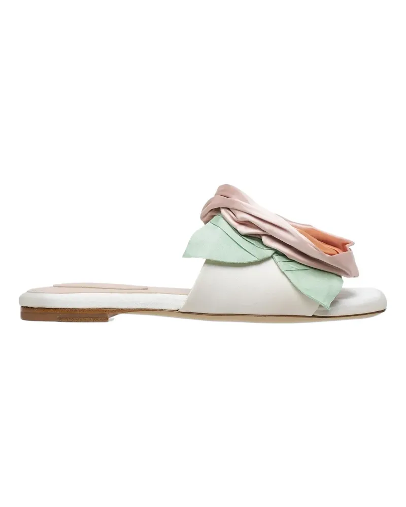 Simone Rocha pressed rosette sandals - Weiß Weiß