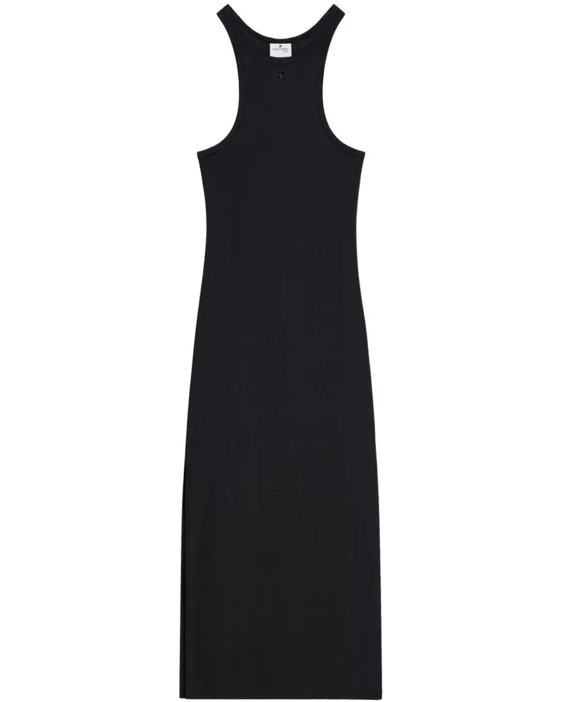 Courrèges Scuba 90 Midikleid - Schwarz Schwarz