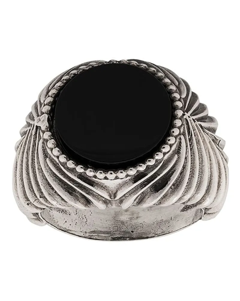 Emanuele Bicocchi Strukturierter Ring - Silber Silber