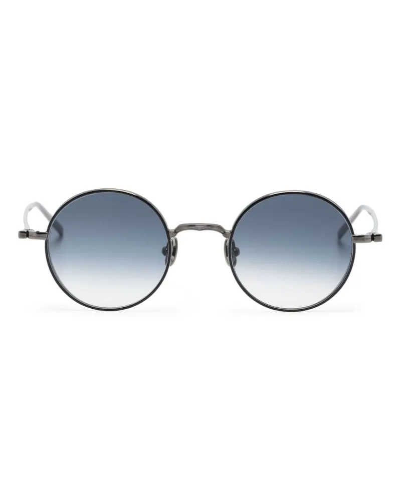 MATSUDA M3087 Sonnenbrille mit rundem Gestell Grau