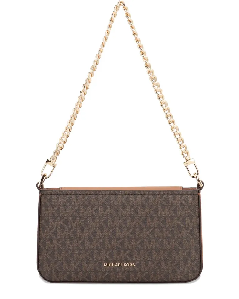 Michael Kors Bryant Schultertasche mit Kettenriemen - Braun Braun