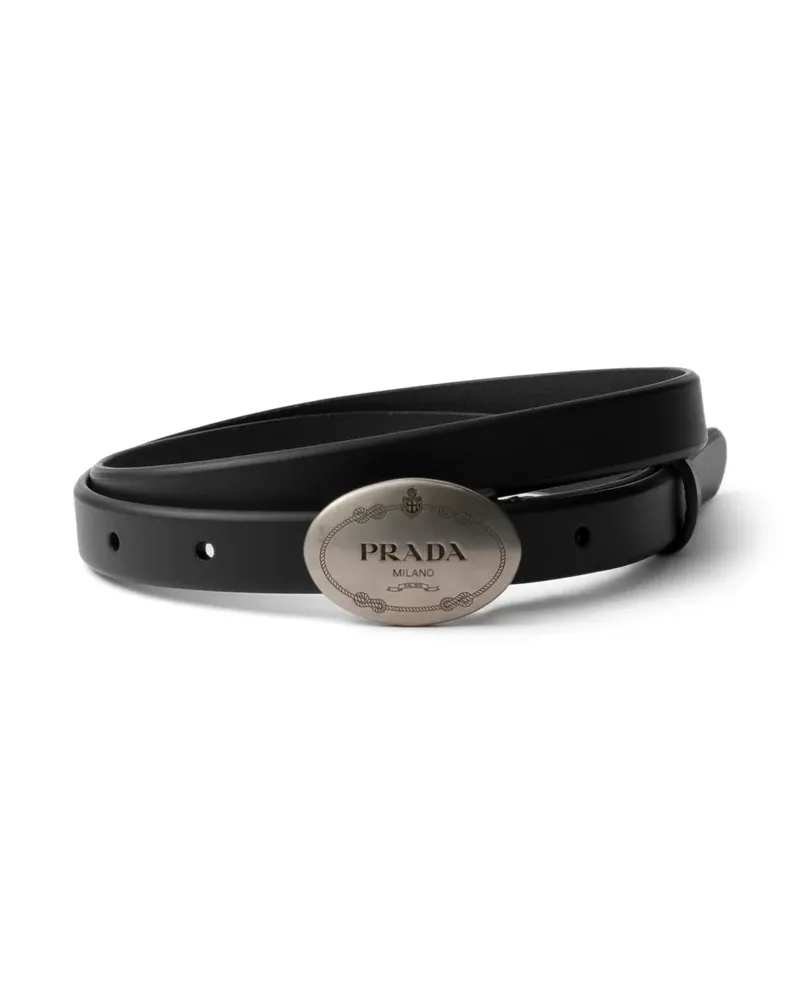 Prada Klassischer Gürtel - Schwarz Schwarz
