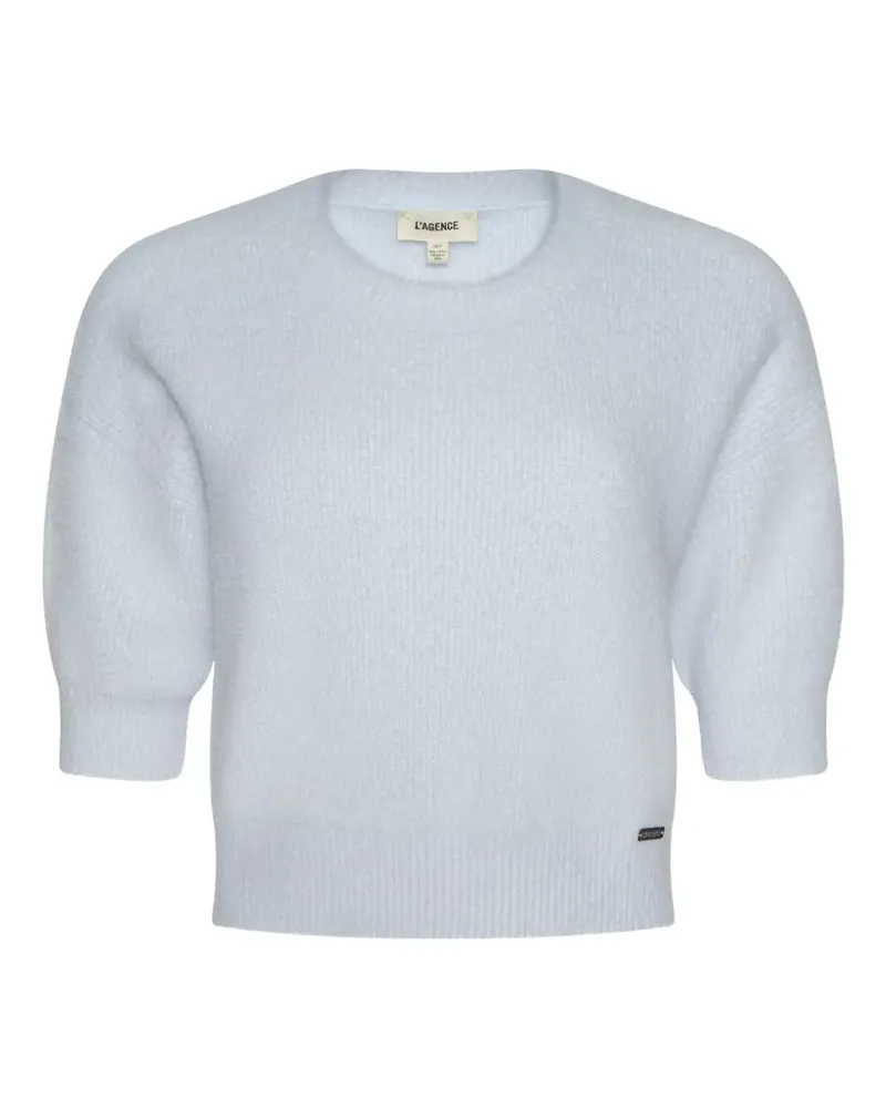 L'Agence Guinevere short-sleeve sweater - Blau Blau