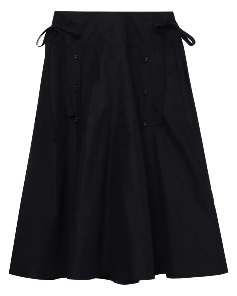3.1 phillip lim Midirock in A-Linie - Schwarz Schwarz