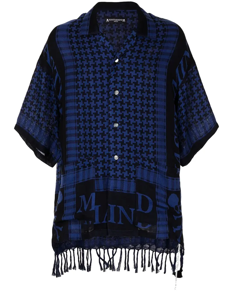 Mastermind World Hemd mit geometrischem Print - Blau Blau