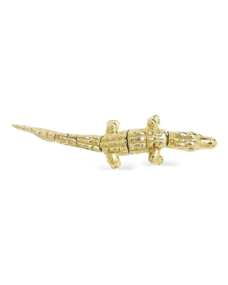 Bibi van der Velden 18kt Alligator Gelbgoldohrring Gold