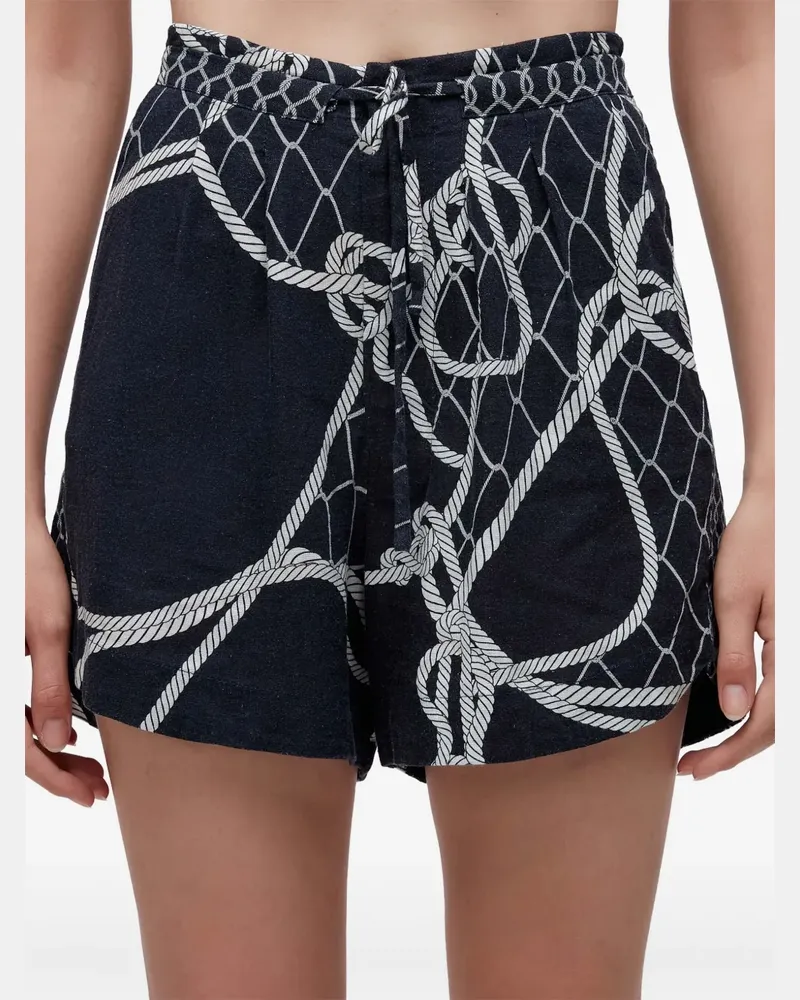 Osklen Kordelzug-Shorts mit Seil-Print - Blau Blau