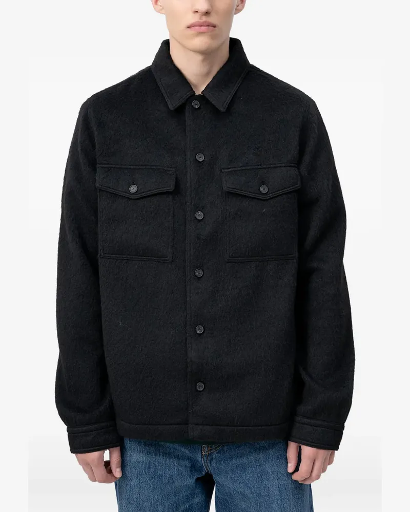 HUGO BOSS flap-pocket jacket - Schwarz Schwarz