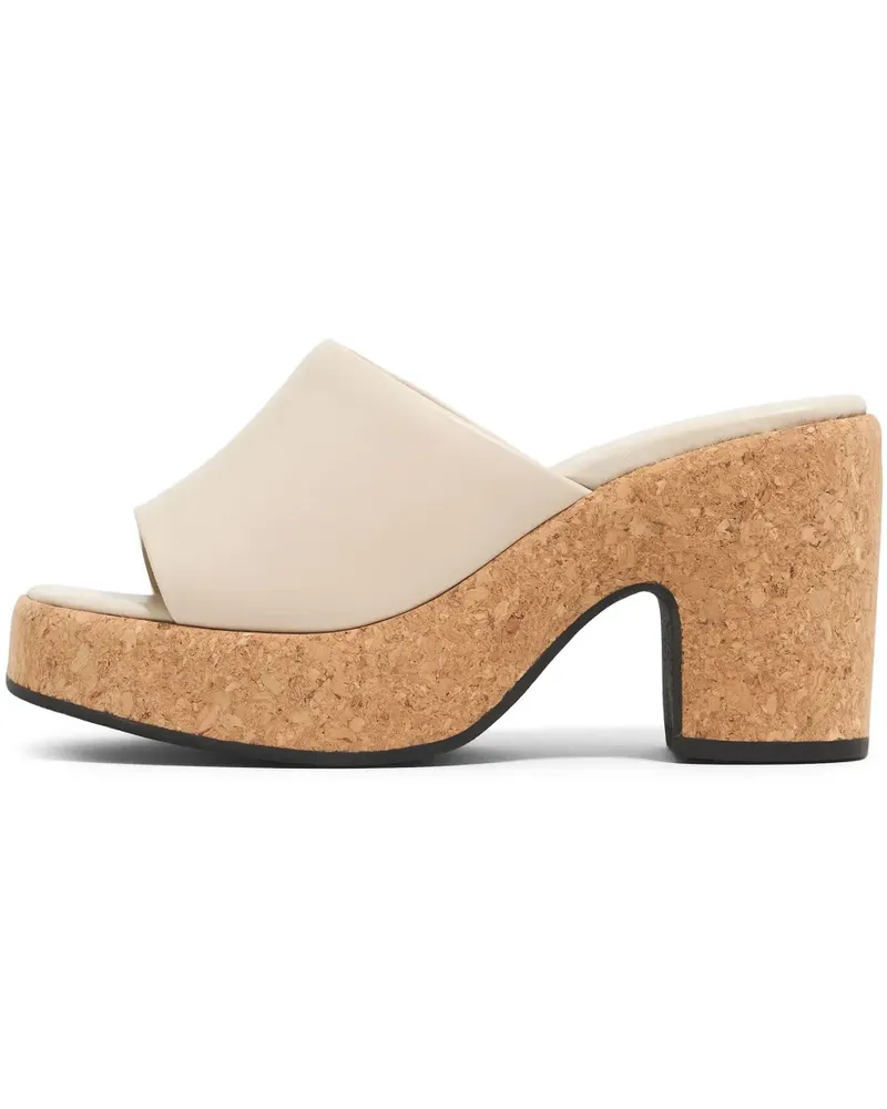 BIMBA Y LOLA Mules aus Leder 95mm - Nude Nude