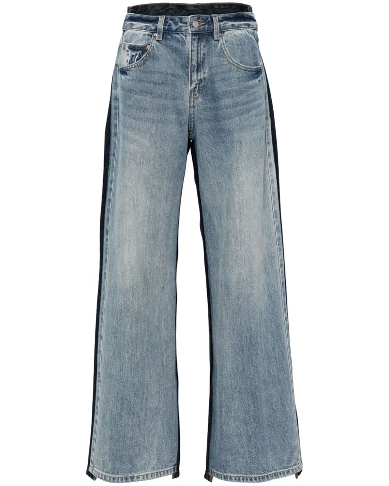 JNBY Jeans in Colour-Block-Optik - Blau Blau