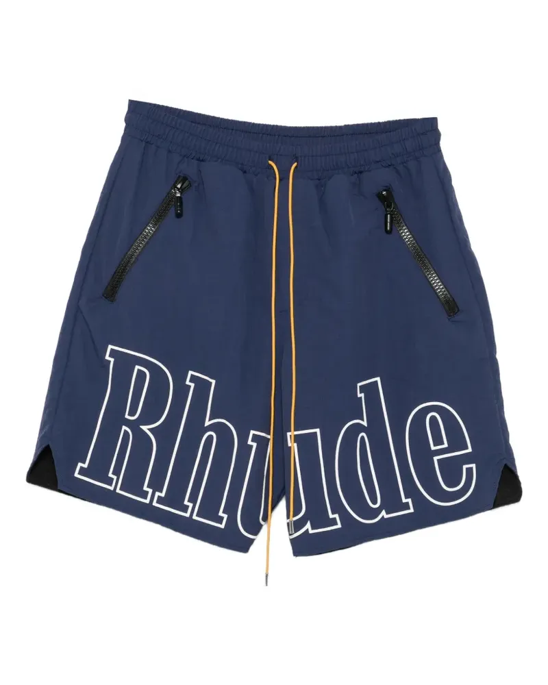 RHUDE Shorts mit Kordelzug - Blau Blau