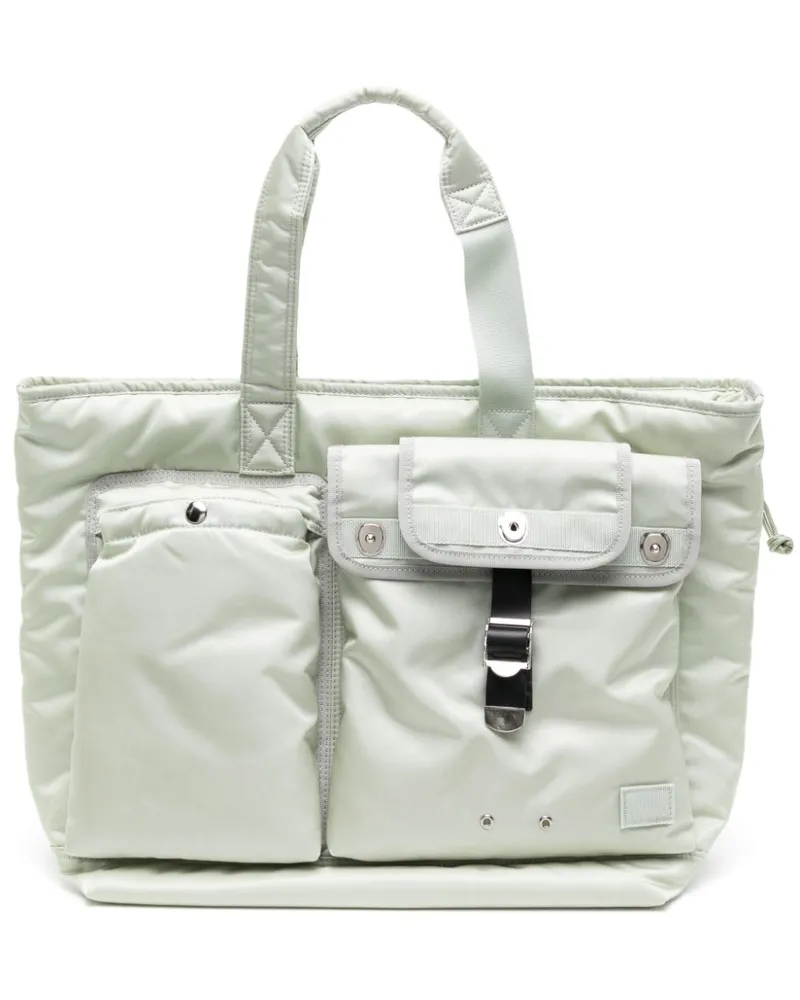 Sacai x Porter-Yoshida & Co Pocket Tote Bag - Grün Grün