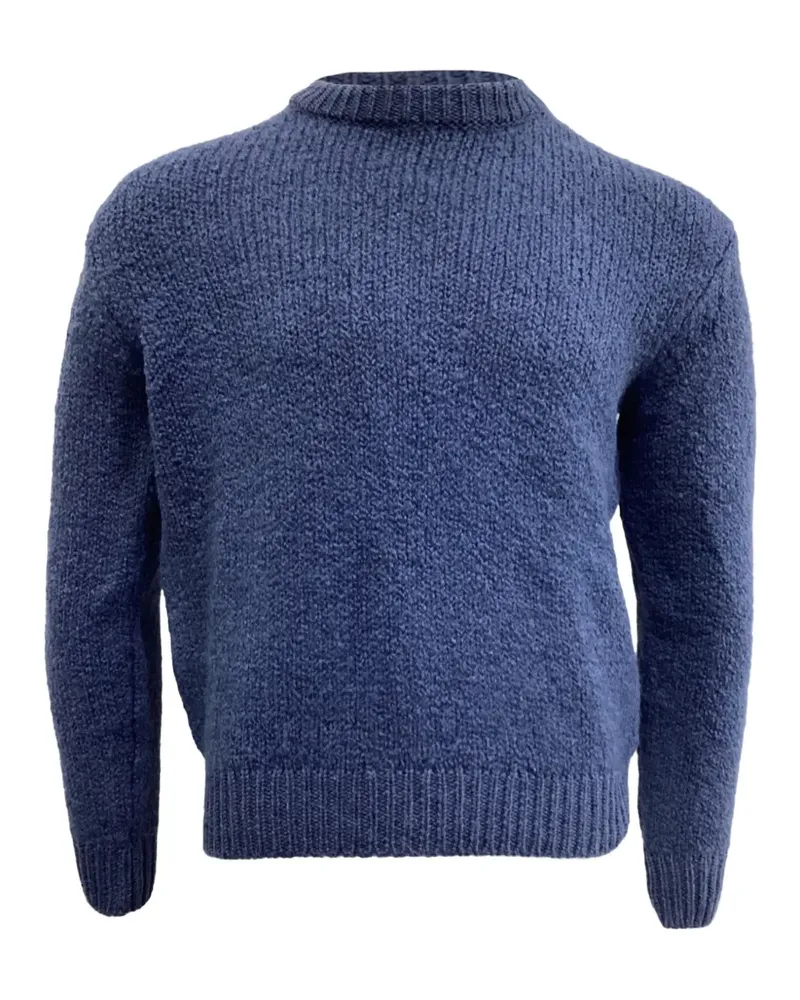 MR P. Gestrickter Pullover - Blau Blau