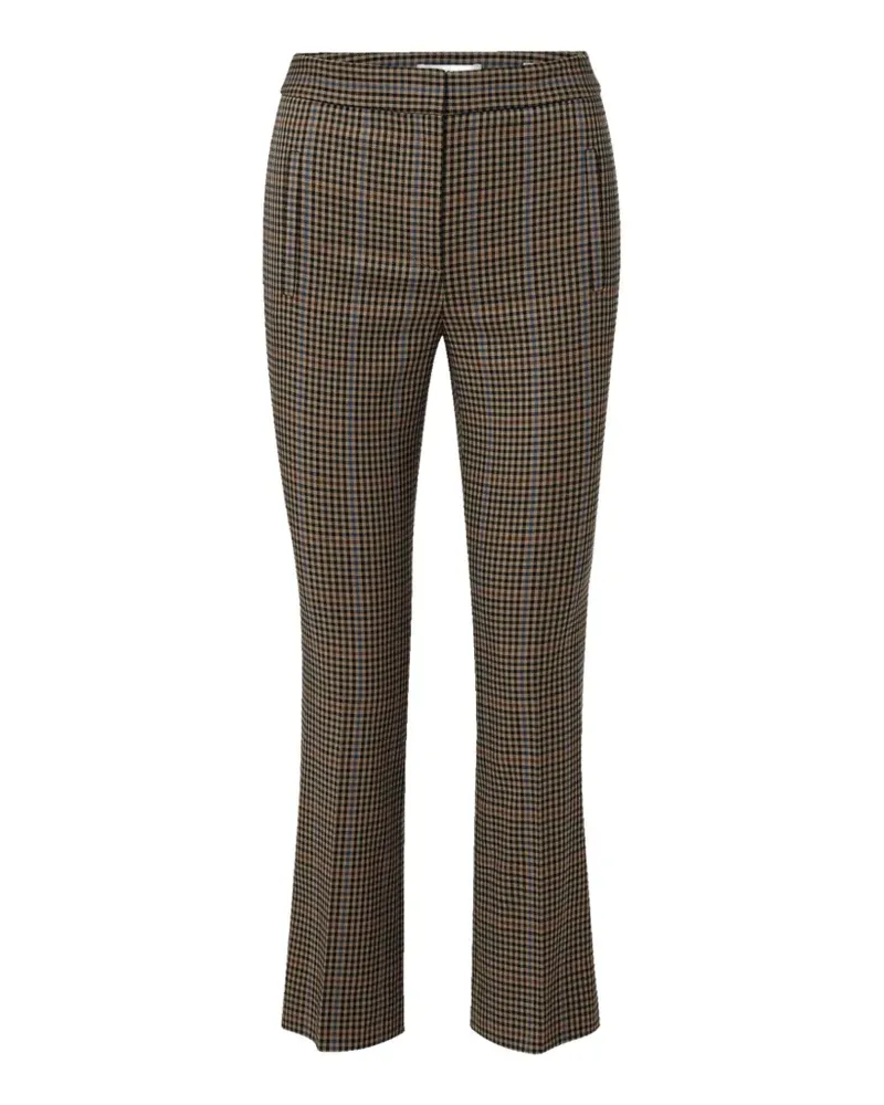 Veronica Beard Arte checked trousers - Braun Braun