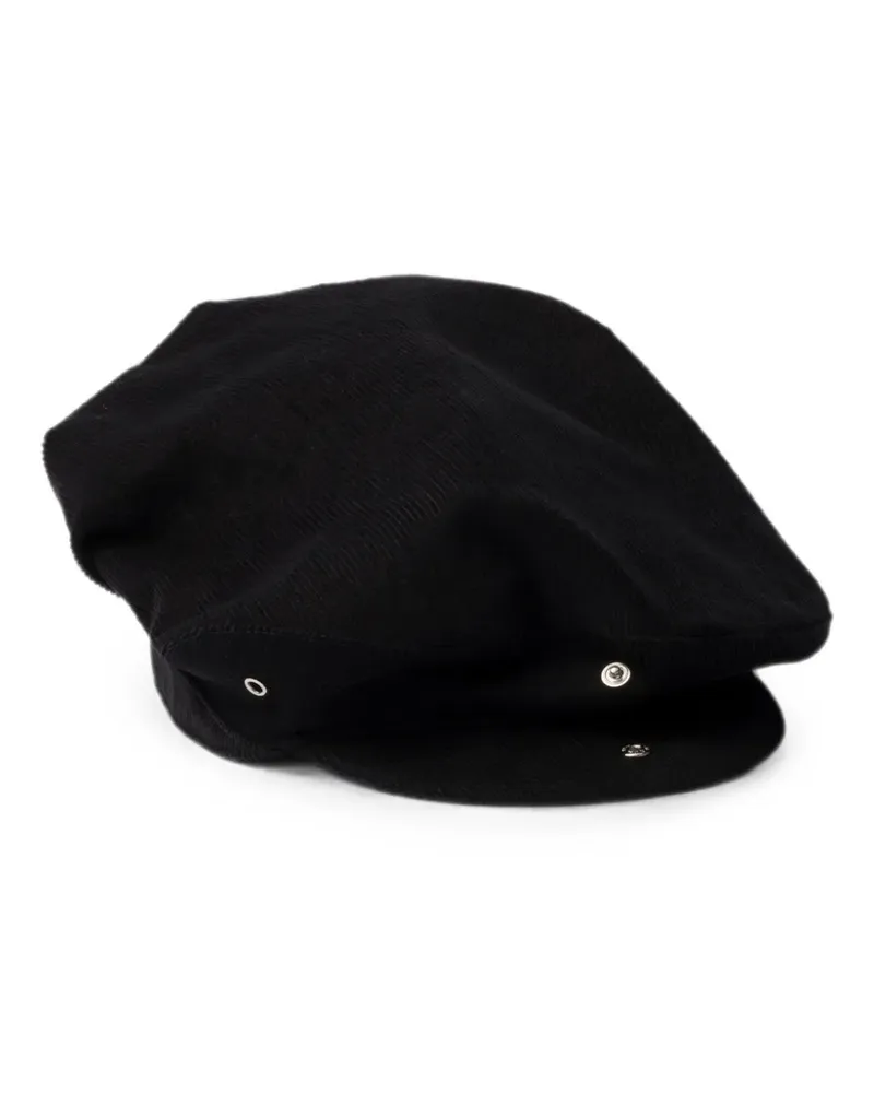 Prada Baseballkappe aus Cord - Schwarz Schwarz