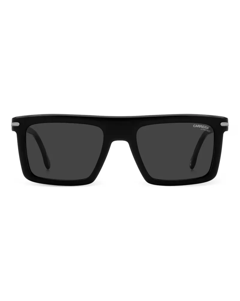 Carrera Sonnenbrille mit eckigem Gestell - Schwarz Schwarz