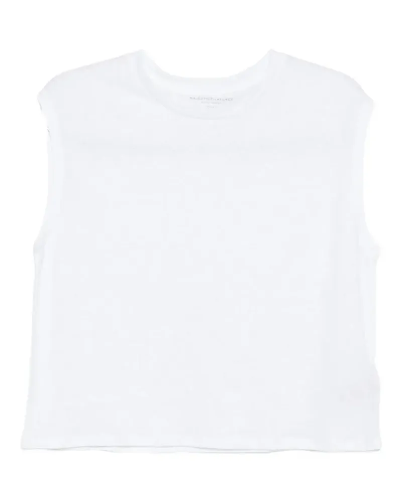 Majestic crew-neck tank top - Weiß Weiß