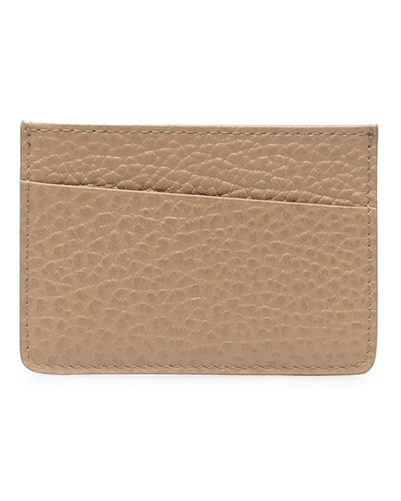 Maison Margiela Kartenetui mit Ziernähten - Nude Nude