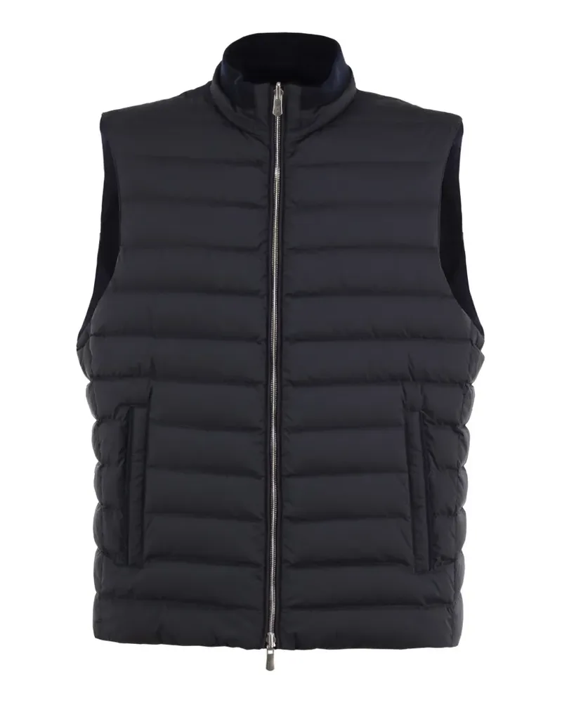 Fedeli reversible quilted gilet - Blau Blau
