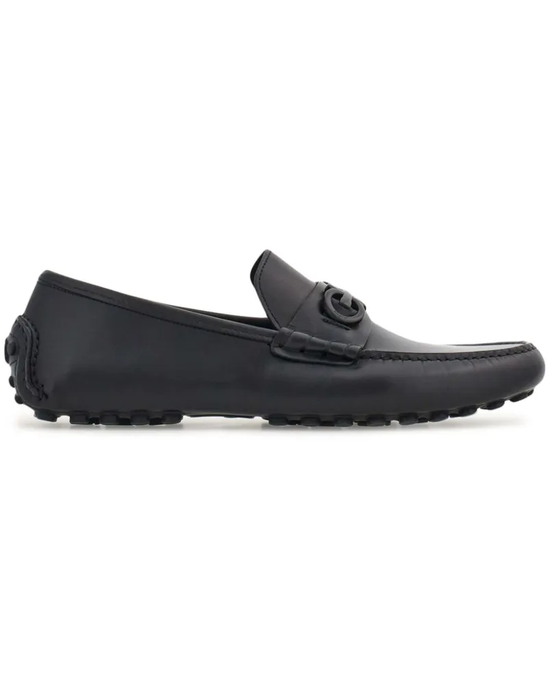 Ferragamo Loafer mit Gancini-Detail - Schwarz Schwarz