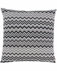 Missoni Home Kissen mit Zickzackmuster Schwarz