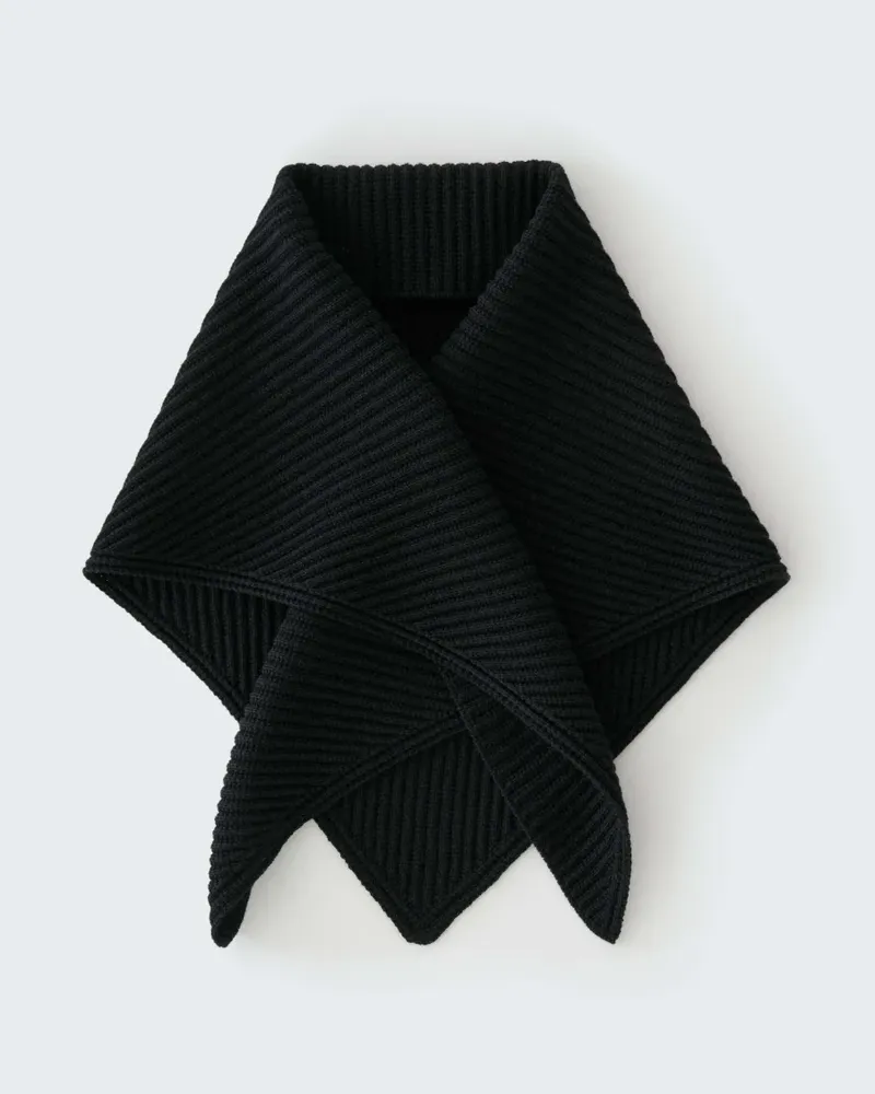 Studio Nicholson Isos ribbed-knit scarf - Schwarz Schwarz
