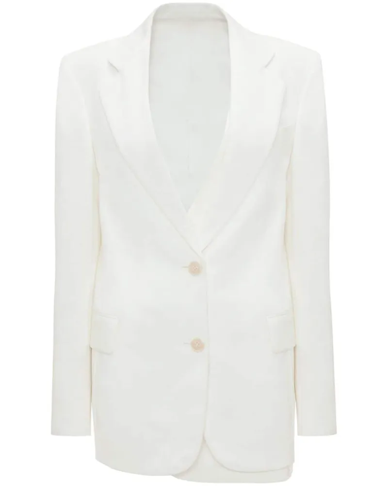 Victoria Beckham Asymmetrischer Blazer - Weiß Weiß