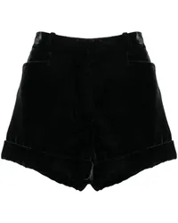 Tom Ford Shorts aus Knittersamt Schwarz