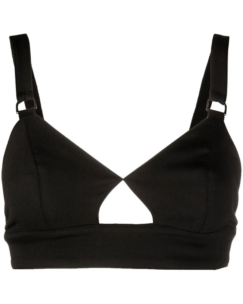 REMAIN Biena Cropped-Top - Schwarz Schwarz