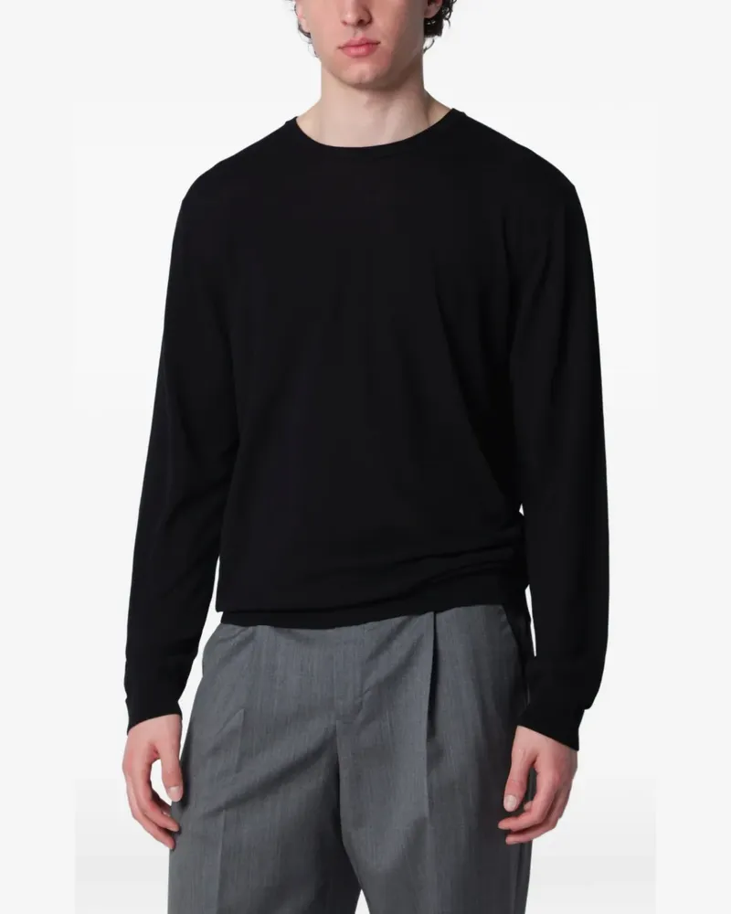 Roberto Collina crew-neck cotton sweater - Schwarz Schwarz