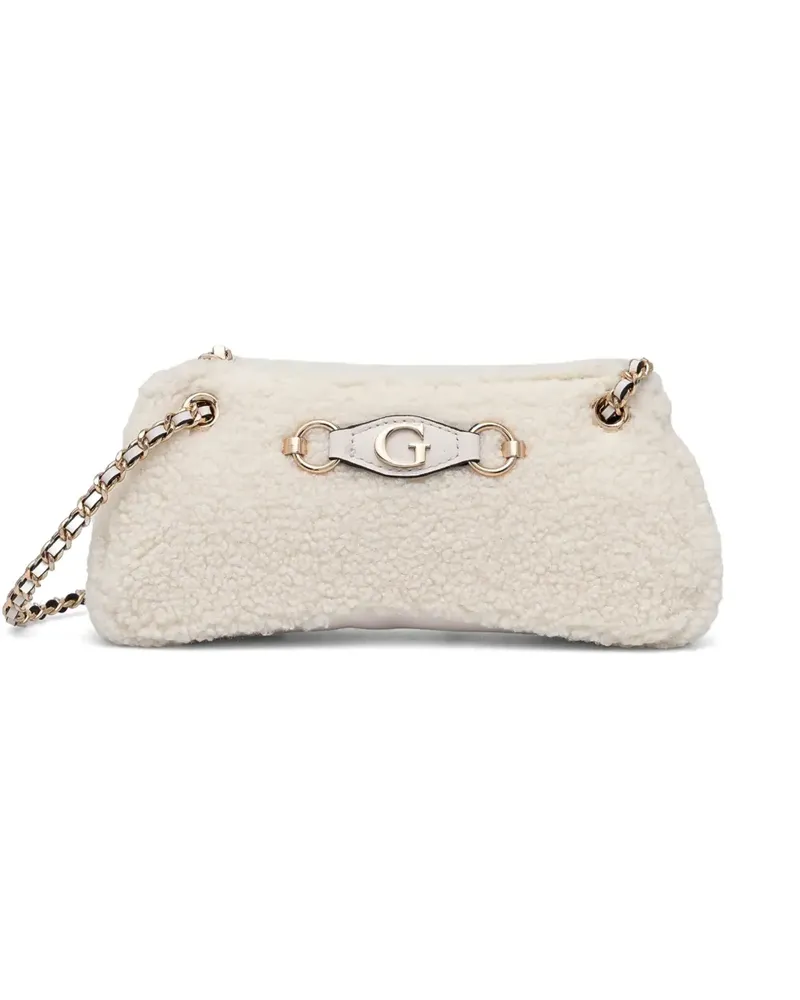 Guess Schultertasche aus Faux Fur - Nude Nude