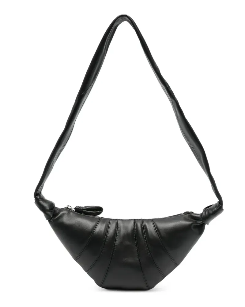 Christophe Lemaire Croissant Schultertasche - Schwarz Schwarz