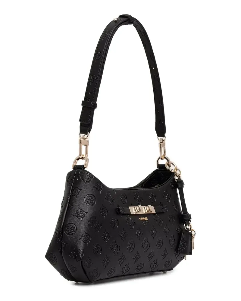 Guess Carmella Schultertasche mit Logo - Schwarz Schwarz