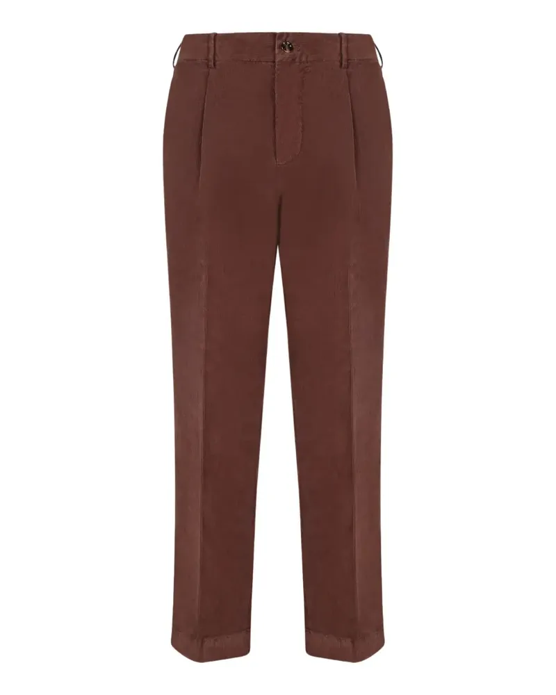 Dell'oglio pleated corduroy trousers - Braun Braun