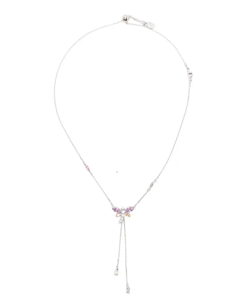 Swarovski x Ariana Grande crystal dragonfly necklace - Silber Silber