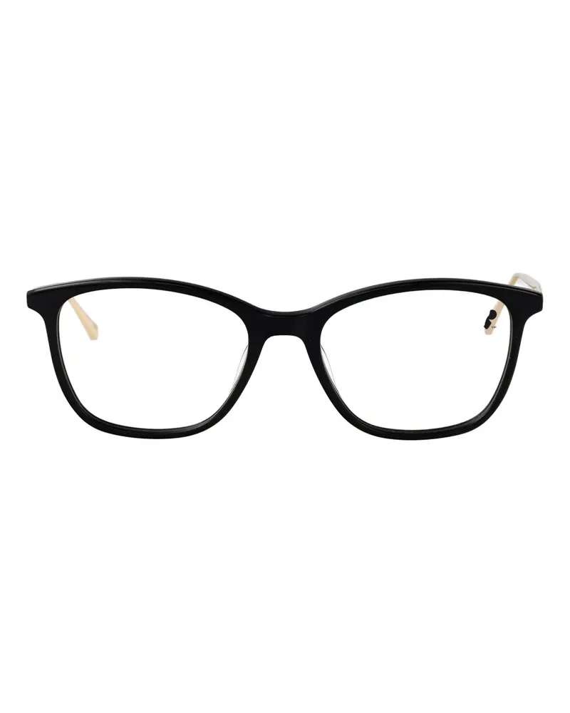 Longchamp Brille mit eckigem Gestell - Schwarz Schwarz