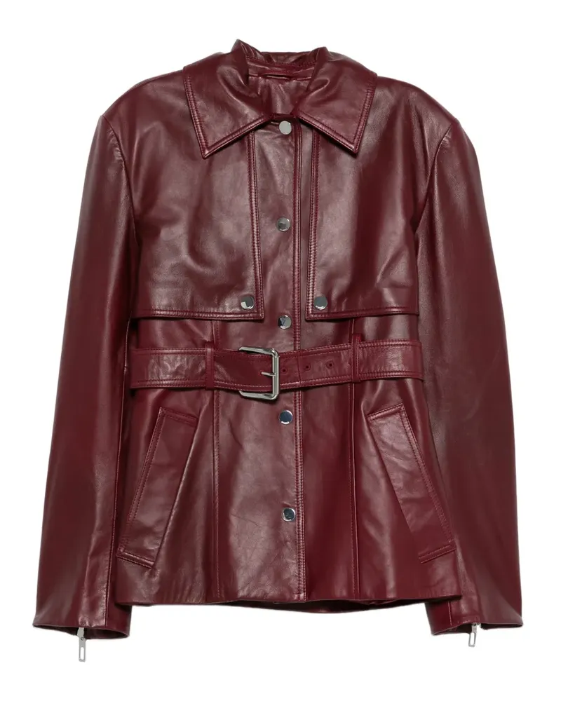 SPORTMAX leather jacket - Rot Rot