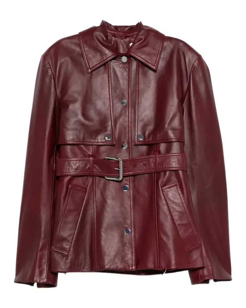 SPORTMAX leather jacket - Rot Rot
