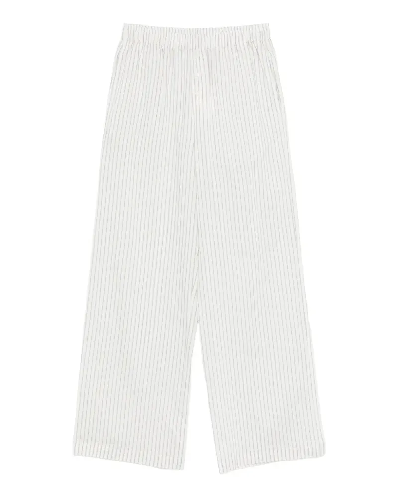 Róhe stripe-pattern trousers - Weiß Weiß