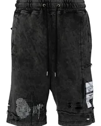 Musium Div. Joggingshorts im Distressed-Look Grau