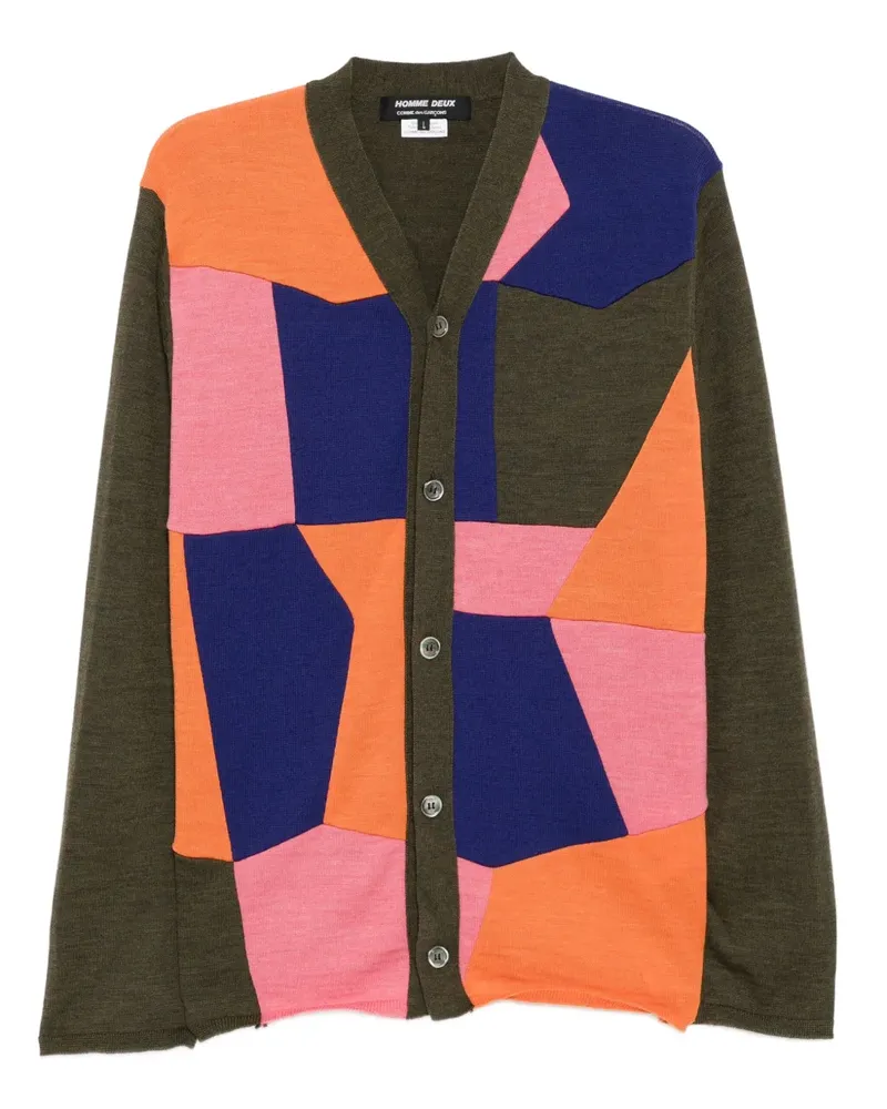Comme des Garçons Cardigan mit geometrischem Print - Braun Braun